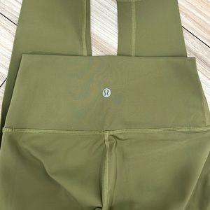 Green lululemon align leggings
